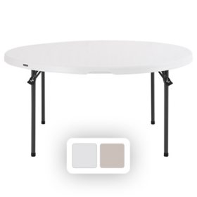 Lifetime 60" Round Commercial Grade Nesting Folding Table (Assorted Colors)