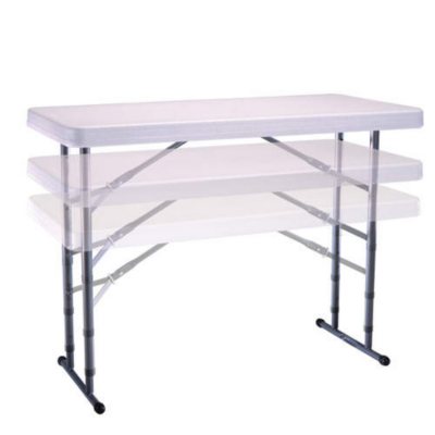 Lifetime 6ft adjustable height deals folding table