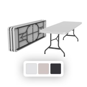 Lifetime 6' Commercial Grade Stacking Folding Table, Assorted Colors