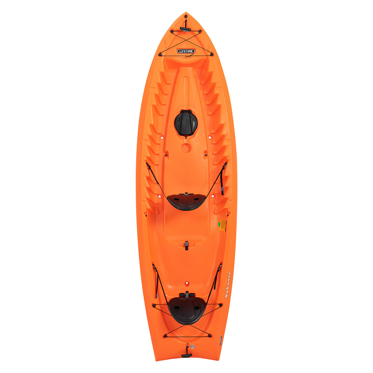 Lifetime Kokanee 10’6″ Tandem Sit On Top Kayak In Orange with 2 Backrests