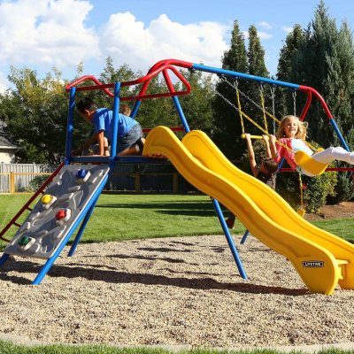 lifetime climb and slide playset