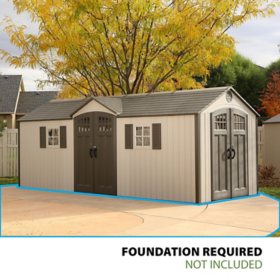 Lifetime 20 X 8 Outdoor Storage Shed Building Sam S Club