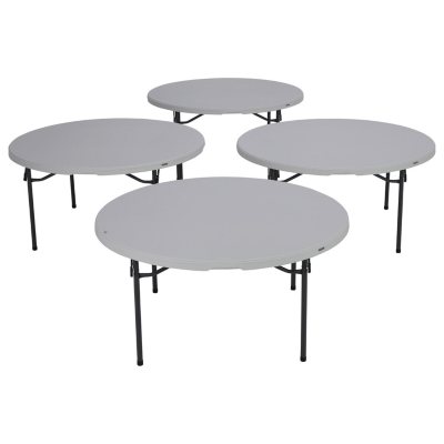 round table folding lifetime grade commercial pack tables granite sam samsclub club plastic