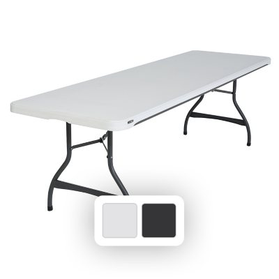 LIFETIME PRODUCTS 2-ft x 5-ft Outdoor Rectangle Polyethylene Folding  Utility Table in the Folding Tables department at