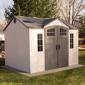 Lifetime 10' x 8' Outdoor Storage Shed with Carriage Doors
