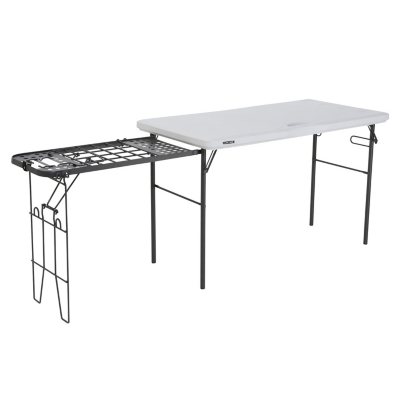 Lifetime 4-Foot Tailgate Table with Wire Pull Out