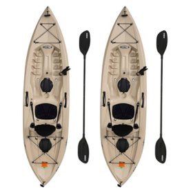 Lifetime 10' Tamarack Angler Kayak with Paddles, 2 pk.