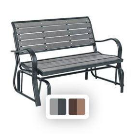 Lifetime Weather-Resistant Glider Bench, Choice of Color