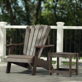 Lifetime Weather-Resistant Adirondack Chair and Table Combo