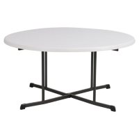 Lifetime 60" Fold-In-Half Round Commercial Grade Table, Various Colors