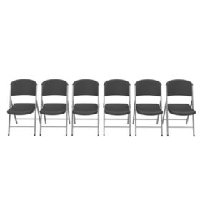 Lifetime Classic Folding Chair - 6 Pack (Commercial), Various Colors