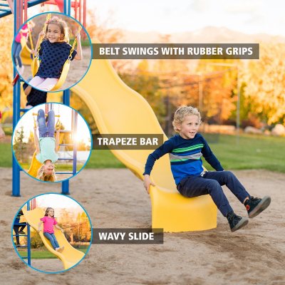 Lifetime monkey bar adventure swing hot sale set assembly