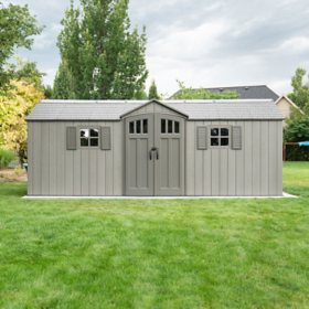 Lifetime 20' x 8' Outdoor Storage Shed Dual Entry