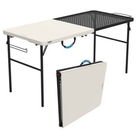 Lifetime 94x94x74 cm Folding Table Silver