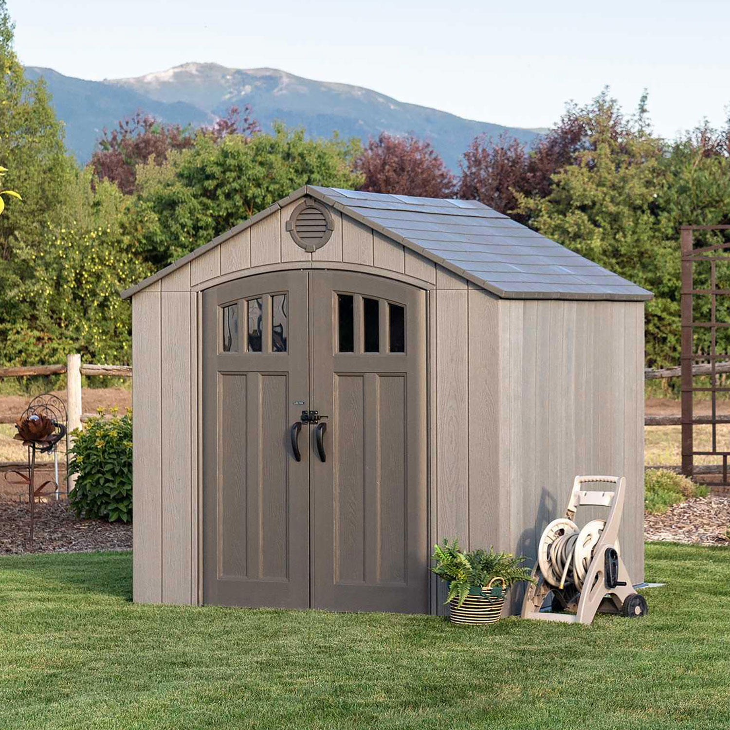 Lifetime 8’x 7.5′ Outdoor Storage Shed