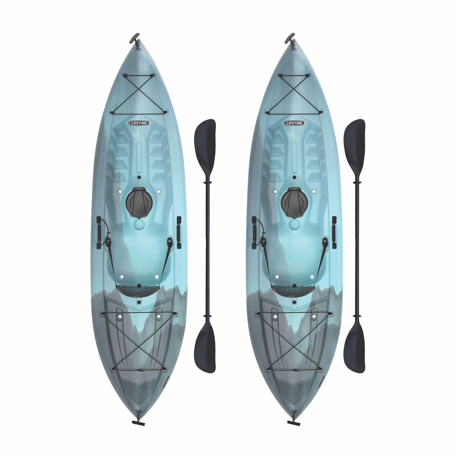 Lifetime Tamarack 100 Sit-On-Top Kayak – 2 Pack +Paddles