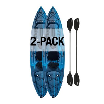 Lifetime Kenai 103 Sit-On-Top Kayak with Paddle – (2 Pack)