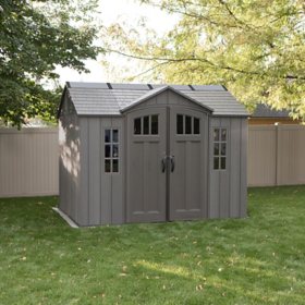 Lifetime 10 Ft. x 8 Ft. Outdoor Storage Shed, Storm Dust