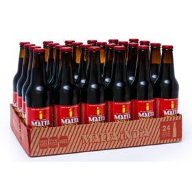 Malta India Malt Beverage 12 oz. bottles, 24 pk.