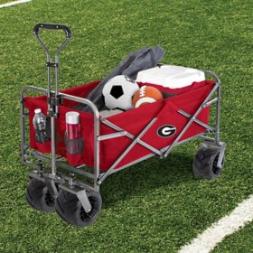 Smart Design NCAA Heavy-Duty Collapsible Sports Wagon/Beach Cart (Assorted Teams)