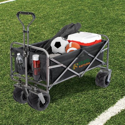 NCAA Heavy-Duty Collapsible Sports Wagon/Beach Cart - Florida A & M Rattlers:- Florida A & M Rattlers