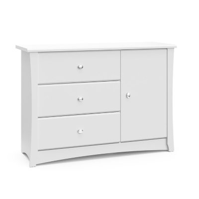 Storkcraft crescent 3 store drawer combo dresser