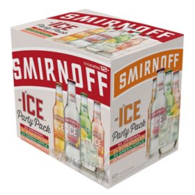 Smirnoff Ice Party Pack, 11.2 fl. oz. bottle, 12 pk.