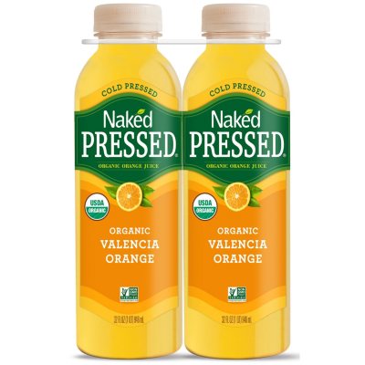 Naked Pressed Organic Valencia Orange Juice Oz Pk Sam S Club