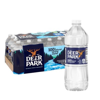 DEER PARK DEER PARK Brand 100% Natural Spring Water, 8-ounce mini plastic  bottles (Pack of 12)