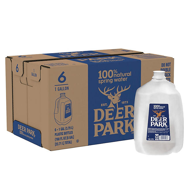 Deer Park 100% Natural Spring Water 1 gal., 6 pk.