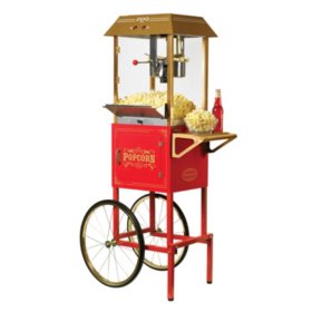Nostalgia  Old-Fashioned Movie-Time Popcorn Cart