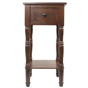 Square Accent Table with Drawer (Assorted Colors)