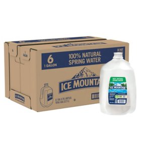 Ice Mountain 100% Natural Spring Water 1 gal., 6 pk.