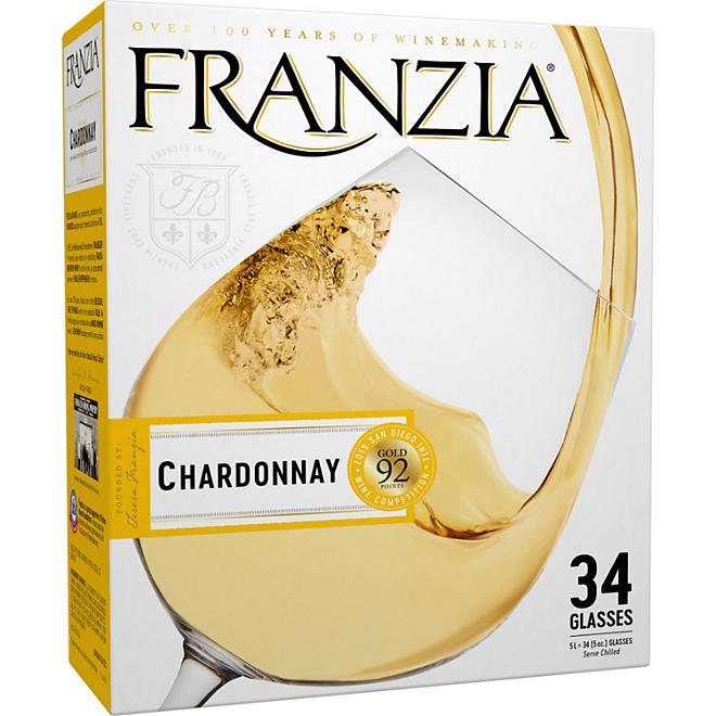 Franzia Chardonnay White Wine 5 L box