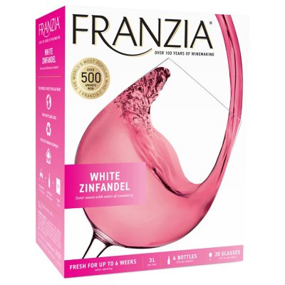 Franzia White Zinfandel Pink Wine (3 L) Sam's Club