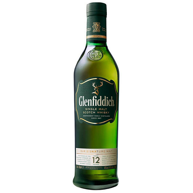 Glenfiddich 12 Year Single Malt Scotch Whisky 750 ml