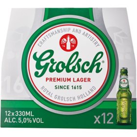 Grolsch Premium Lager 12 fl. oz. bottle, 12 pk.