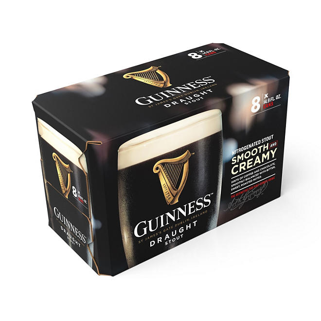 Guinness Draught Import Beer 14.9 fl. oz. can, 8 pk.