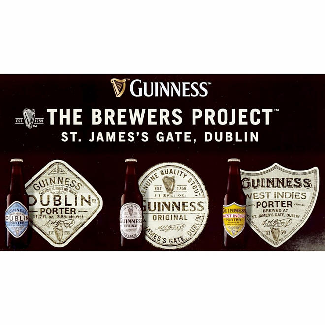 Guinness The Brewers Project Import Beer (11.2 fl. oz. bottle, 18 pk.)