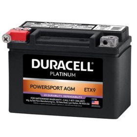 Duracell AGM Powersport Battery - ETX9 