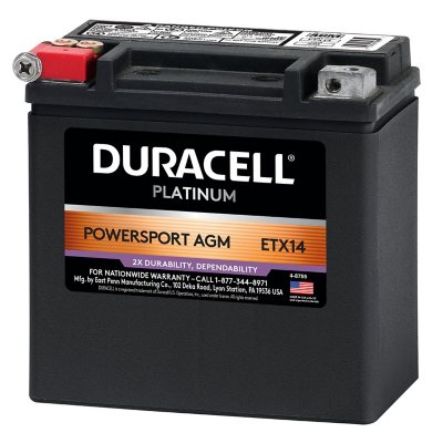 Duracell AGM Powersport Battery - ETX14