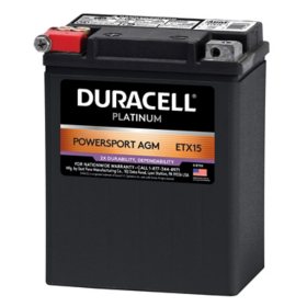 Duracell AGM Powersport Battery - ETX15 