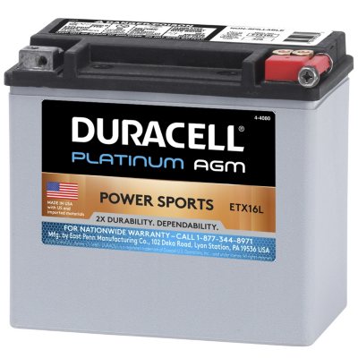 Duracell AGM Powersport Battery - ETX16L - Sam's Club
