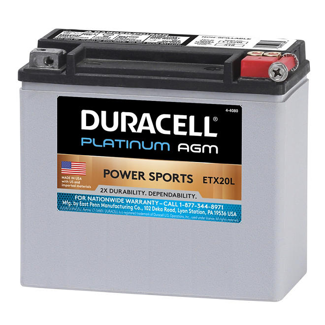 Duracell AGM Powersport Battery - ETX20L 310
