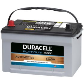 Duracell AGM Automotive Battery, Group Size 65 
