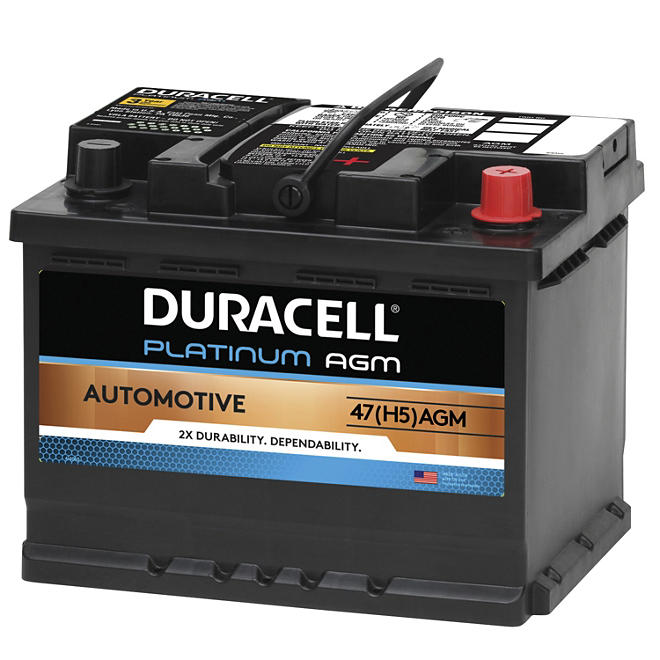 Duracell AGM Automotive Battery, Group Size 47 H5