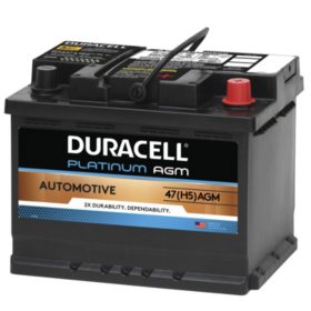 Duracell AGM Automotive Battery, Group Size 47 (H5) 