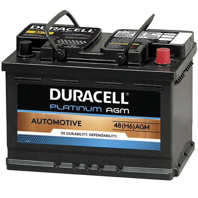 Duracell AGM Automotive Battery, Group Size 48 (H6)