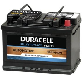 Duracell AGM Automotive Battery, Group Size 48 H6