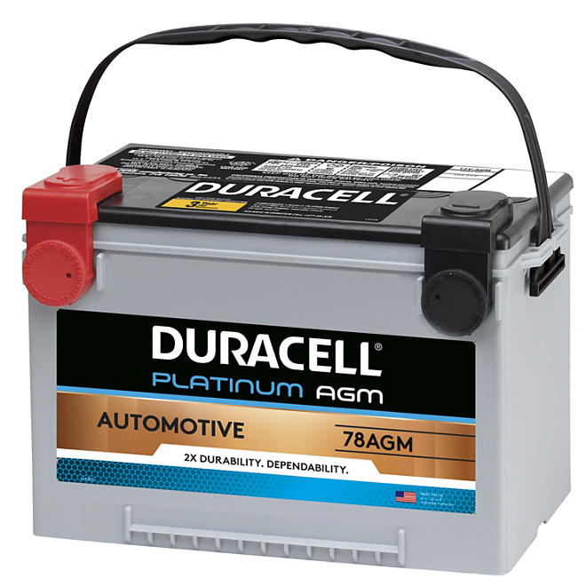 Duracell AGM Automotive Battery, Group Size 78